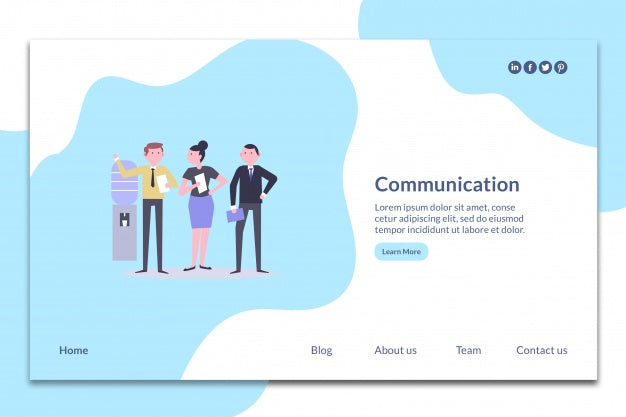 Modern Landing Page Mockup Psd