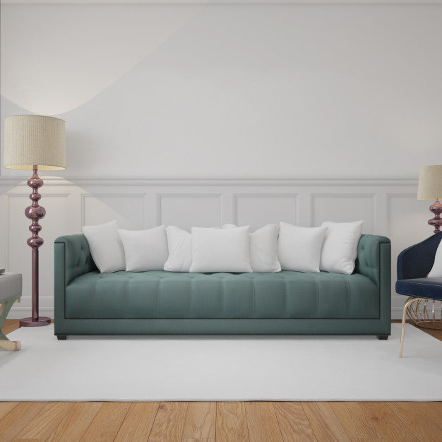 Modern Living Room With Sofa And Mockup Cushions Psd