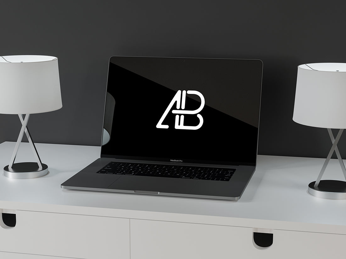 Modern Macbook Pro 2017 Mockup