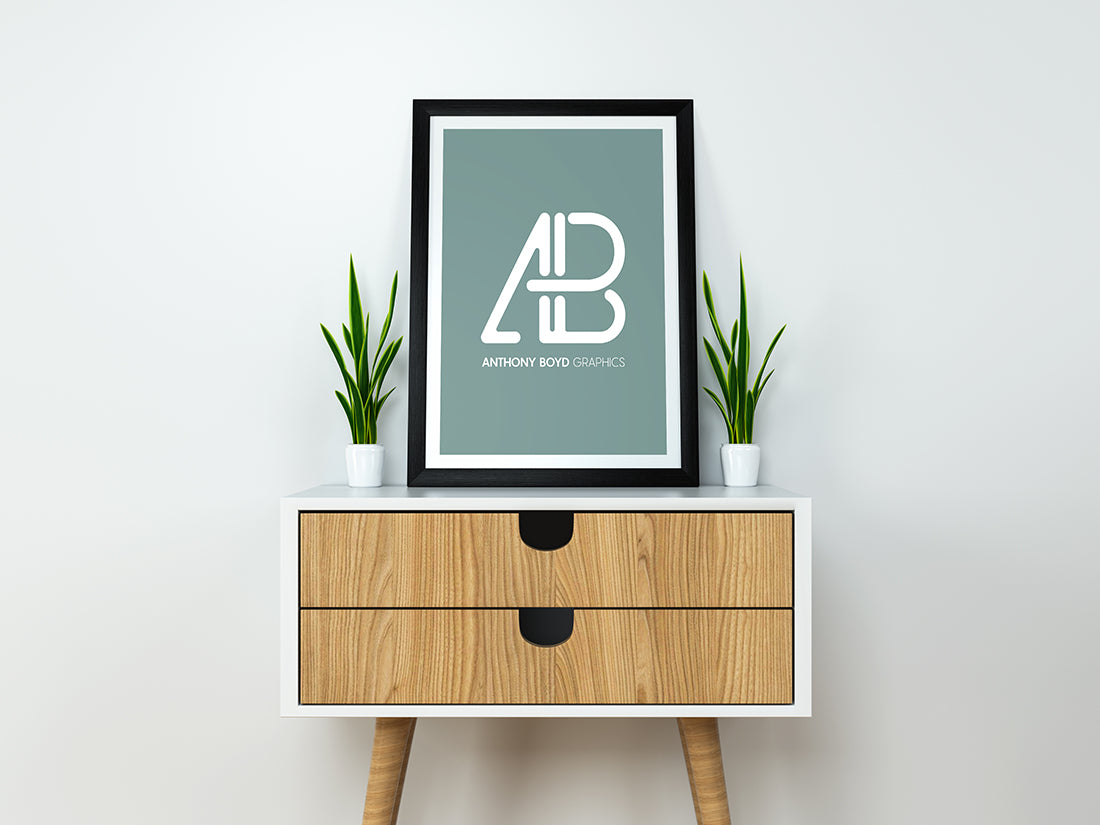 Modern Poster Mockup Psd