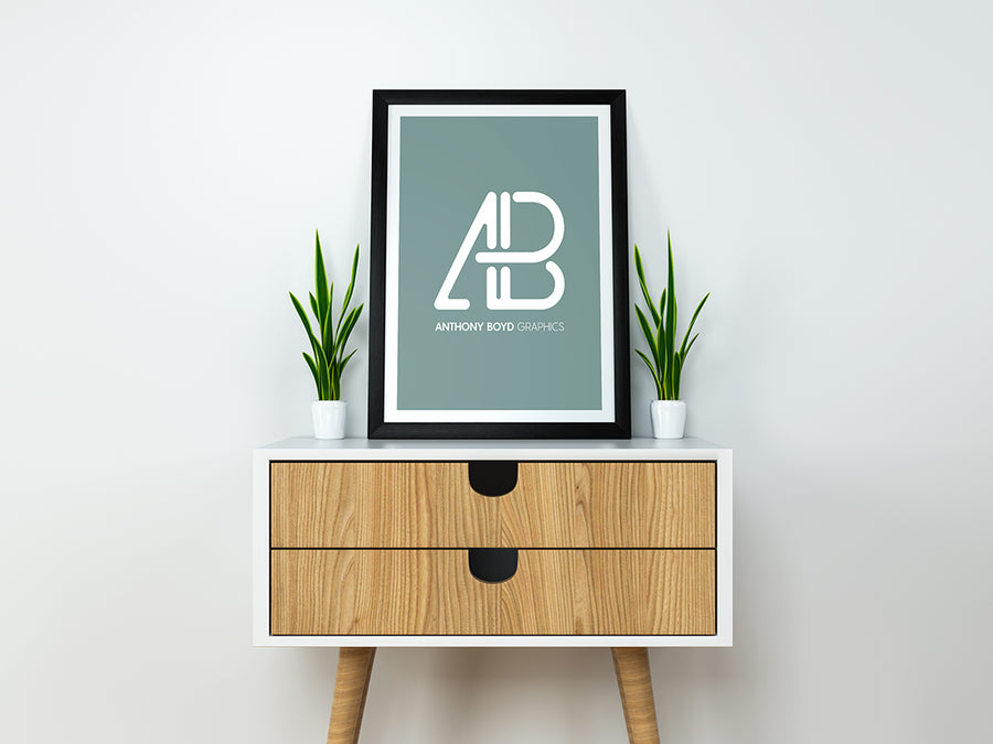 Modern Poster Mockup Psd