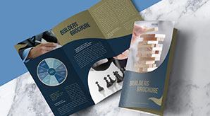 Modern Premium Tri-Fold Brochure Mock-Up Psd File