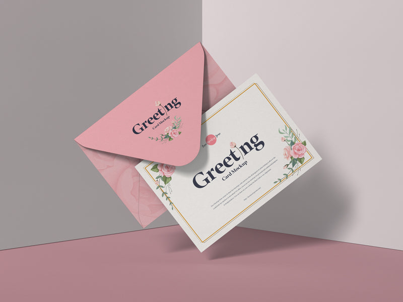 Modern Psd Greeting Card Mockup