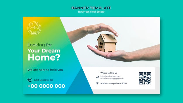 Modern Real Estate Banner Template Psd