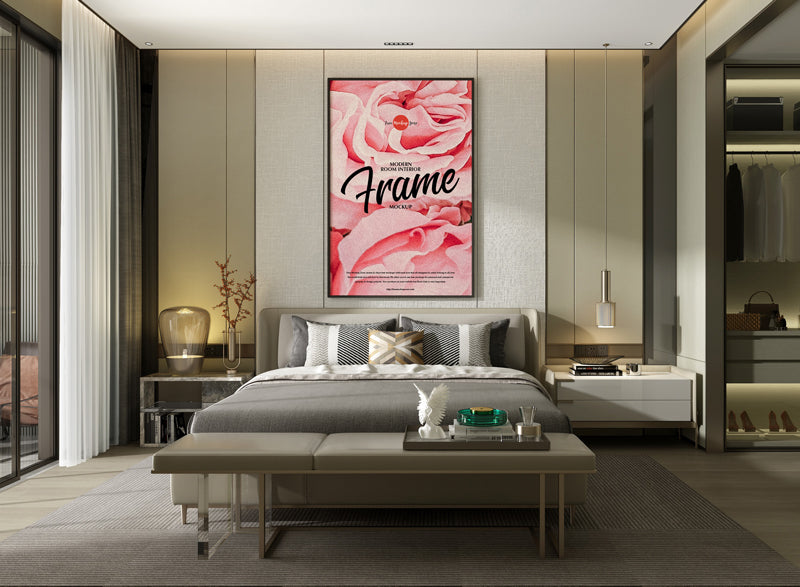 Modern Room Interior Frame Mockup