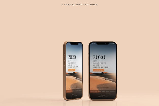 Modern Smart Phones Mockup Psd
