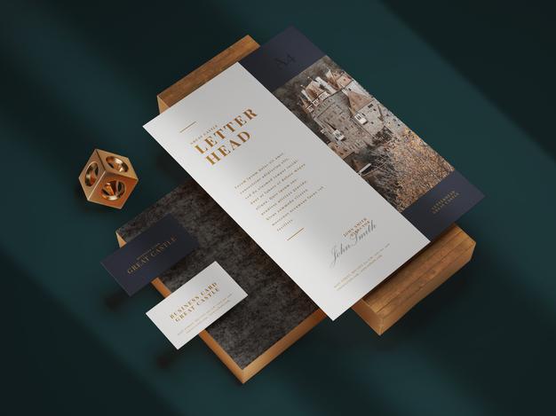 Modern Stationery Mockup Tempalte Psd