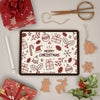 Modern Tablet With Merry Christmas Theme On Psd