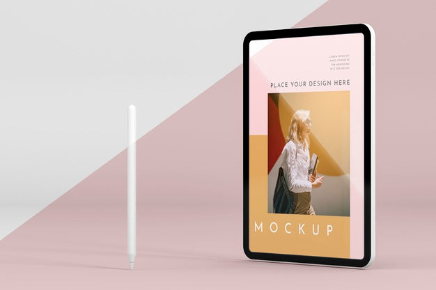 Modern Tablet With Screen Mock-Up Psd