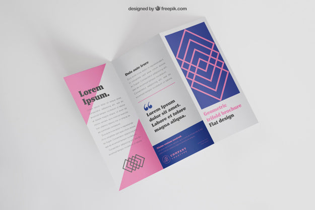 Modern Trifold Brochure Mockup Psd