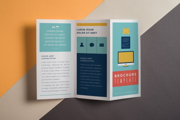 Modern Trifold Brochure Mockup Psd