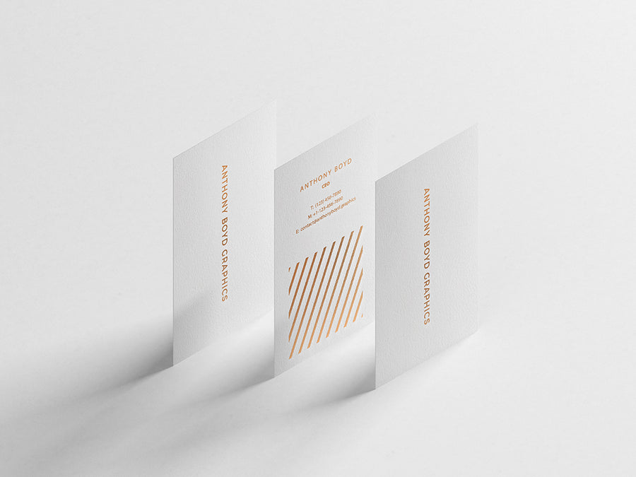 Modern Vertical Business Card Mockup