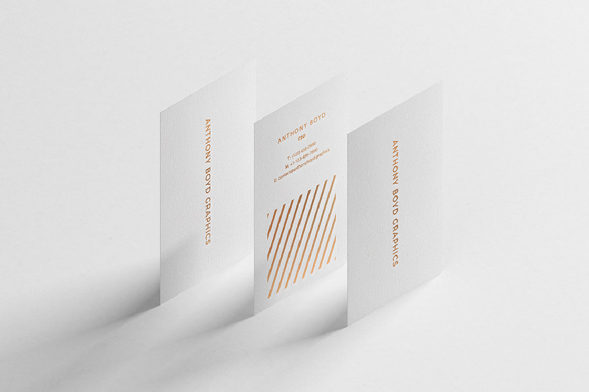 Modern Vertical Business Card Mockup