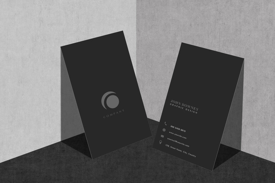 Modern Vertical Business Card Psd Mockups