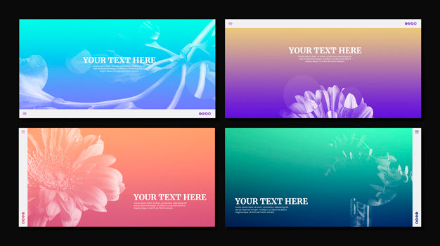 Modern Website Mockup Set Psd