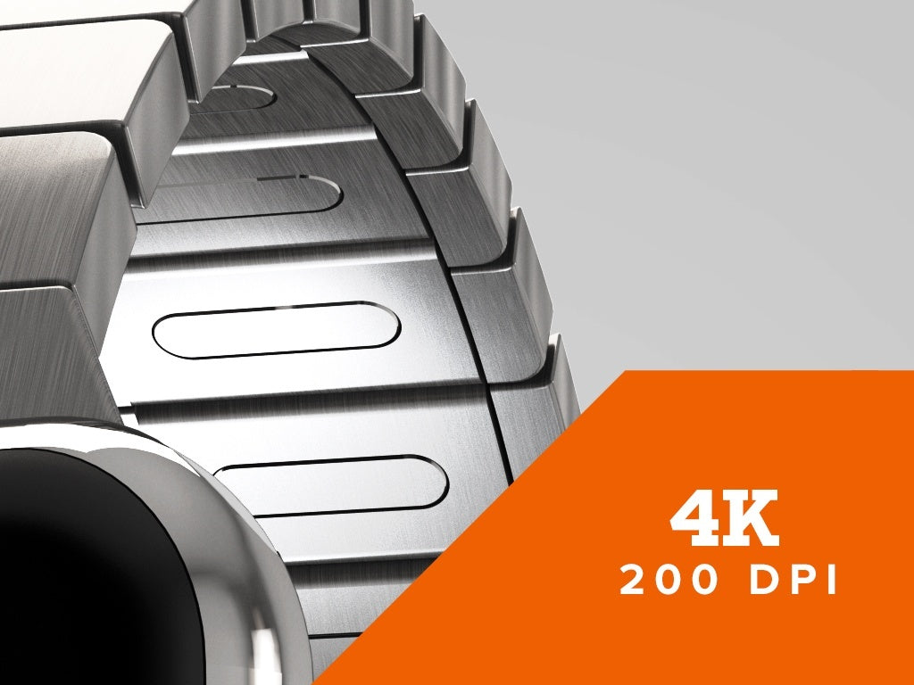 Silver Metallic Apple Watch Design Mockup