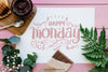 Monday Decoration Mockup Psd