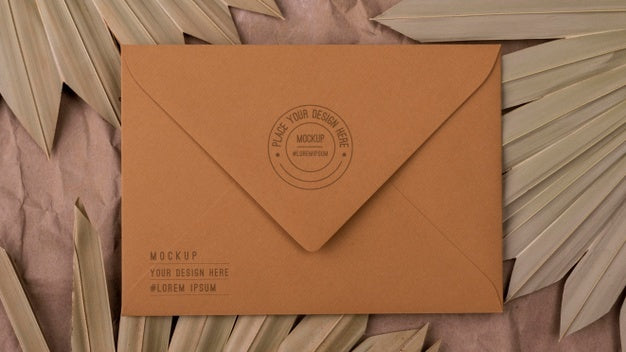 Monochromatic Envelope Mockup Design Psd