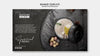 Moody Food Restaurant Banner Template Concept Mock-Up Psd