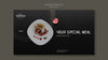 Moody Food Restaurant Banner Template Concept Psd
