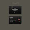 Moody Food Restaurant Business Card Concept Psd