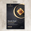 Moody Food Restaurant Flyer Concept Psd