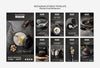 Moody Food Restaurant Instagram Stories Concept Mock-Up Psd