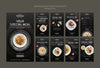 Moody Food Restaurant Instagram Stories Template Concept Mock-Up Psd