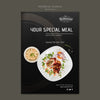 Moody Food Restaurant Poster Concept Psd