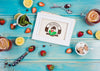 Morning Tea With Citrus And Strawberries Mock-Up Psd