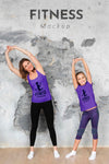Mother And Daughter Doing Sport Mock-Up Psd
