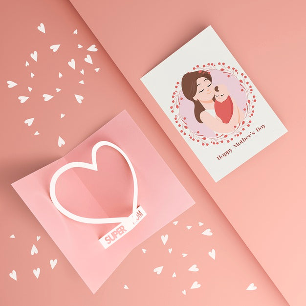 Mother'S Day Celebration Card With Mock-Up Psd