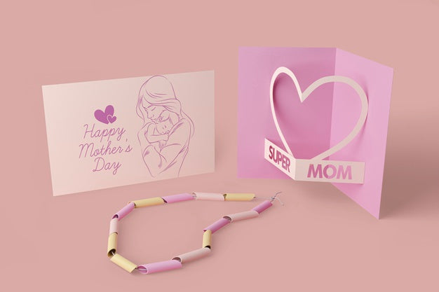 Mother'S Day Celebration Card With Mock-Up Psd