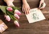 Mothers Day Concept With Flowers Psd