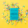 Mother'S Day Mockup Notebook With Confetti Psd