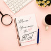 Mother'S Day Mockup Notebook With Flowers Psd