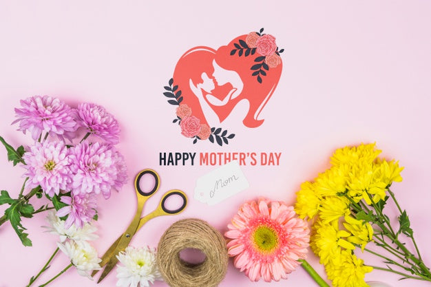 Mothers Day Mockup With Copyspace Psd