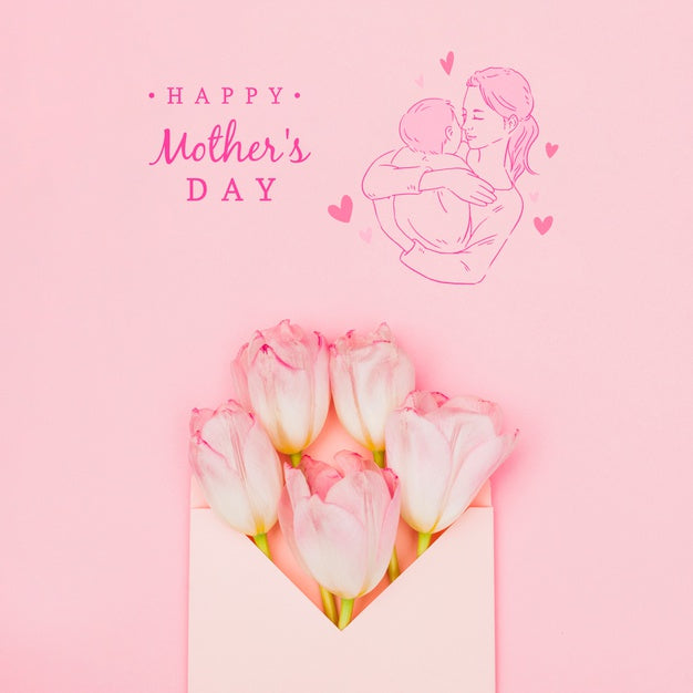 Mothers Day Mockup With Copyspace Psd
