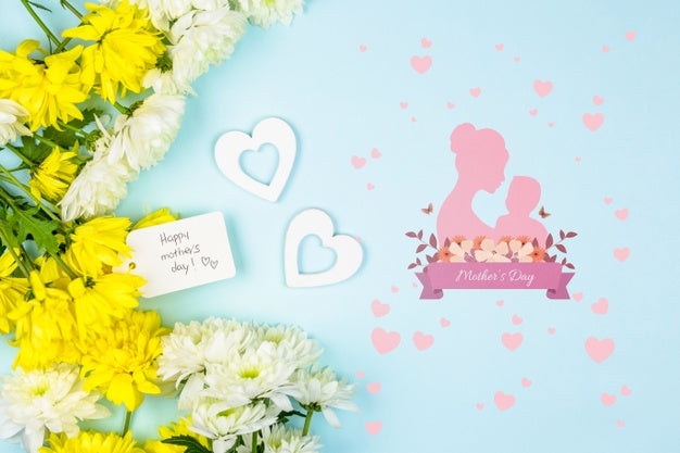 Mothers Day Mockup With Copyspace Psd