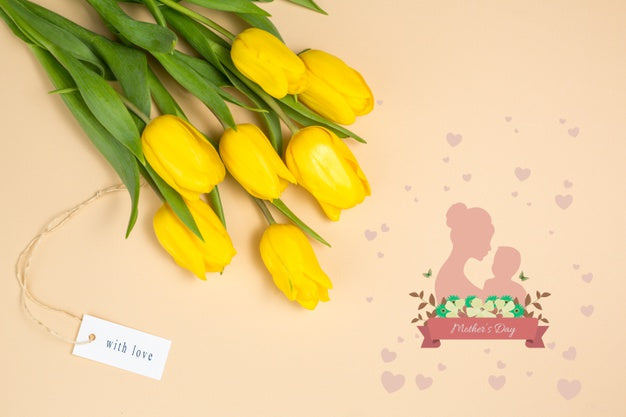 Mothers Day Mockup With Copyspace Psd