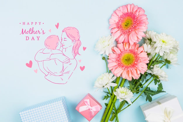 Mothers Day Mockup With Copyspace Psd