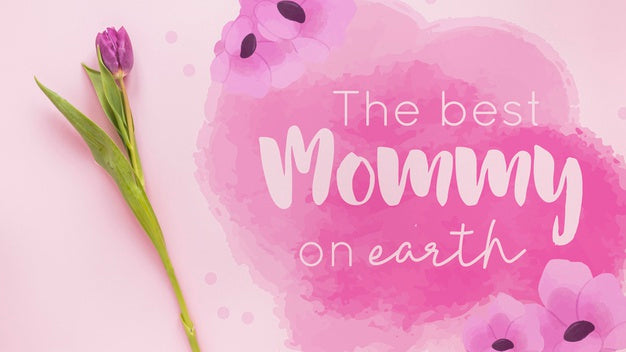 Mothers Day Mockup With Copyspace Psd