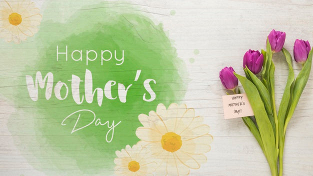 Mothers Day Mockup With Copyspace Psd