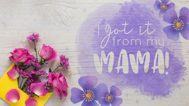 Mothers Day Mockup With Copyspace Psd