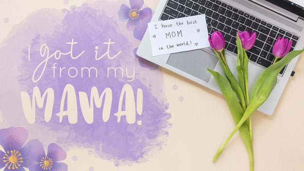 Mothers Day Mockup With Copyspace Psd
