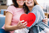 Mothers Day Mockup With Heart Psd