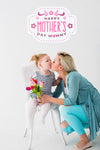 Mothers Day Portrait With Label Psd