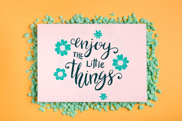 Motivational Message Inside Frame Psd