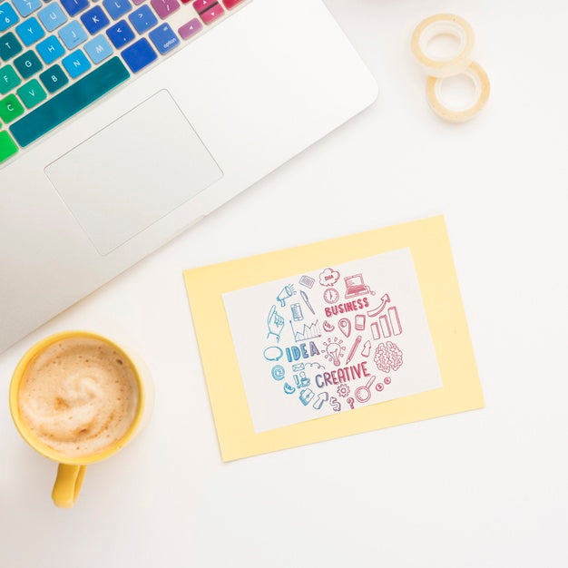 Motivational Message On Sticky Notes Psd