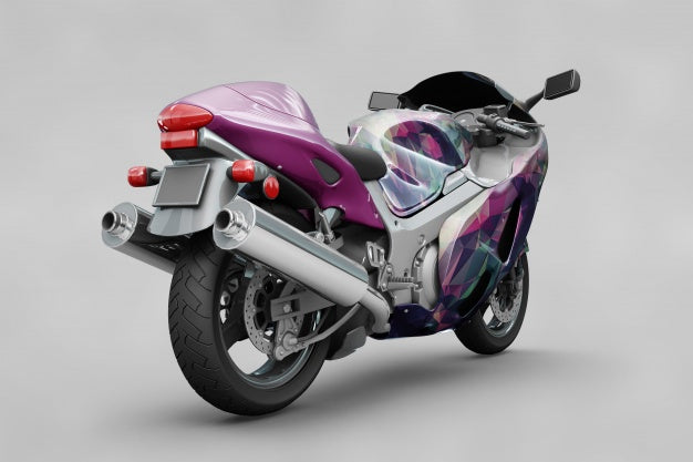 Motorbike Mockup Psd